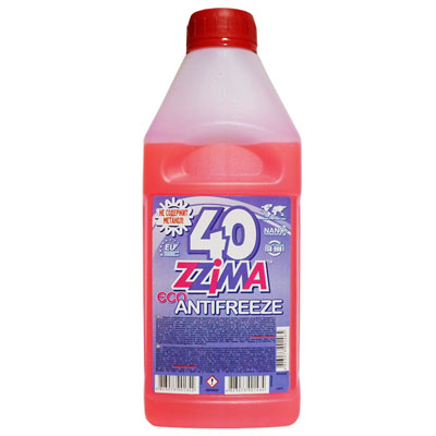 Антифриз Zzima 40 1L красный (0.850кг)