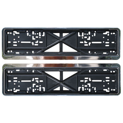 Рамка для номера LUX хром 2шт T026