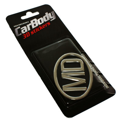 Наклейка хромированая \"MD\" T058