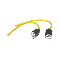 Клеммы для ламп H1 15см. с кабелем 2шт 4617