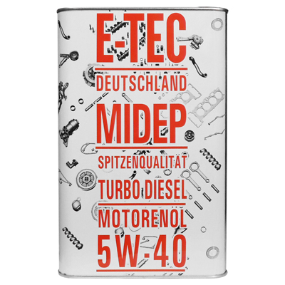 EVO-D 5W-40 CH-4/SL E-TEC канистра металл. 4L