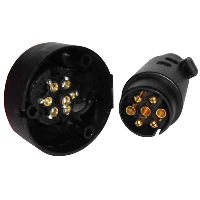 Разъем прицепа вилка+розетка  12V(эбонит)