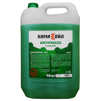 Кама Ойл Антифриз -40 зеленый 10кг