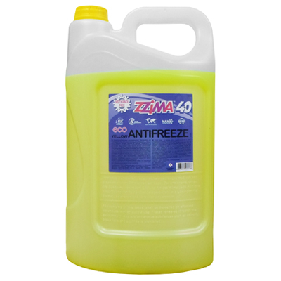 Антифриз Zzima 40 10L желтый (8.390кг)