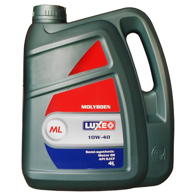 LUXE  Масло моторное Молибден SAE 10W-40 API SJ/CF п/c 4л