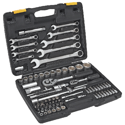 Ключи и насадки торцевые 1/2\", 1/4\" набор 82 шт (3472)