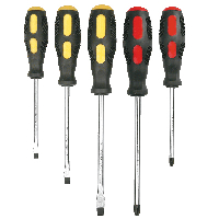 Отвертки набор 5шт черные (1724)