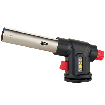 Горелка газовая с быст соед, пьезо под баллон, 220г (53019)