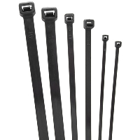 Хомуты нейлоновые 2,5*200мм, (100шт) черный (77143)