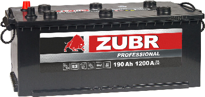 ZUBR Professional 190 Ah L+