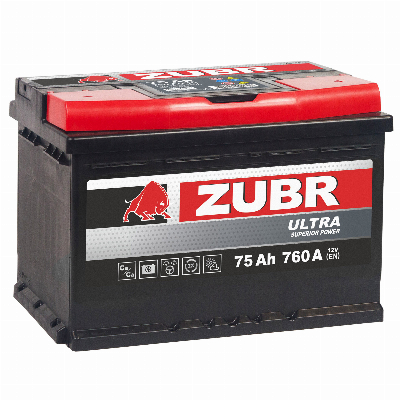 ZUBR Ultra 75 Ah R+