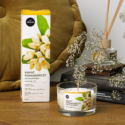 Aroma car Home Sticks Kwiat pomaranczy z eukaliptusem 50ml aроматизатор