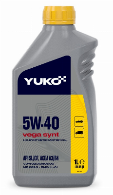YUKO Вега Синт SL/CF 5W-40 1л п/эт
