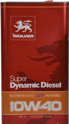 WOLVER Super Dynamic Diesel CF 10W-40 4L ж/б