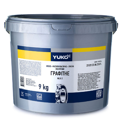 YUKO Графитная смазка  9кг/10л ведро п/эт