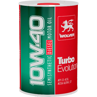 WOLVER Turbo Evolution CI-4/SL 10W-40  1L ж/б
