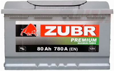 ZUBR Premium 80 Ah R+