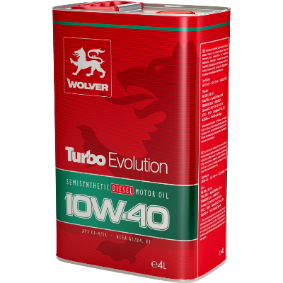 WOLVER Turbo Evolution CI-4/SL 10W-40  4L ж/б