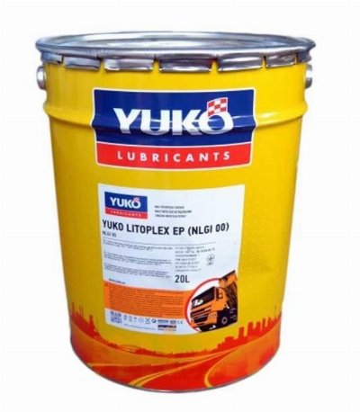 YUKO LITOPLEX EP (NLGI 00) 17кг/20л ж/ведро