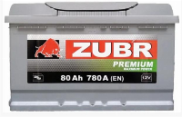 ZUBR Premium 80 Ah L+