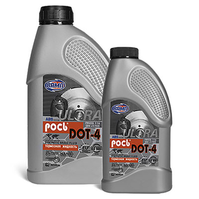 Рось DOT-4 1L кан п/э VAMP по 0,930 кг