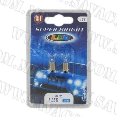 Лампа 12V T10 T4W 1 neon  BA9S 2шт. гол.№11623