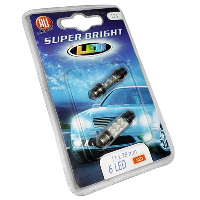 Лампа 12V 6 neon 11X38mm 2шт. крас.№11625