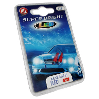 Лампа 12V 1 neon  T5 2шт. крас.№11628