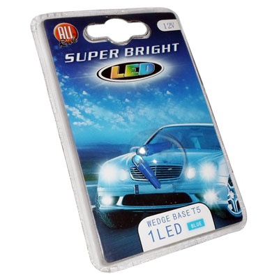 Лампа 12V 1 neon  T5 2шт. гол.№11629