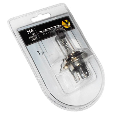 Лампа H-4 12V 60/55W P43T №1722