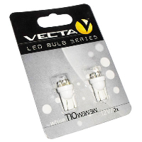 Лампа 12V 5W T10 NEON WHITE без цокольная №5980